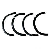 Embellecedores de paso de rueda Oneway Set adecuados para Volkswagen Transporter T6 2015-2019 (distancia entre ejes larga) - Neg