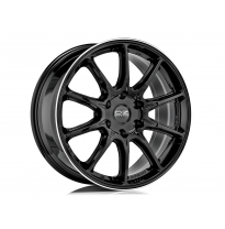 LLANTA HYPER XT HLT OF 9x20 ET 38 6x114,3 OZ RACING GLOSS BLACK+DIAMOND LIP