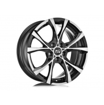 LLANTA CROSS OVER 7x16 ET 35 5x112 MSW GLOSS BLACK FULL POLISHED