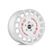 LLANTA RALLY RACING 7x17 ET 45 5x100 OZ RACING RACE WHITE RED LETTERING