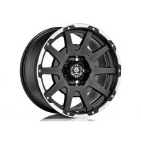 LLANTA SPARCO DAKAR 8,5x17 ET0 6x114,3 SPARCO MATT BLACK LIP POLISHED+RIVETS