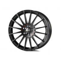 LLANTA SUPERTURISMO GT 7x16 ET 35 5x105 OZ RACING MATT BLACK RED LETTERING