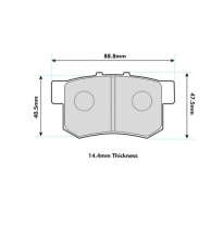 Pastillas de freno PBS PROTRACK TRASERAS SUZUKI Swift III 1.6 KW:92 Año: 2006 &gt;