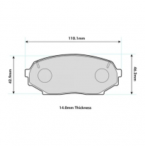 Pastillas de freno PBS PRORACE DELANTERAS MAZDA Miata 1.6 KW: Año: 1909 > 1993