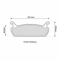 Pastillas de freno PBS PRORACE TRASERAS MAZDA Miata 1.6 KW: Año: 1909 > 1993