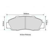 Pastillas de freno PBS PRORACE DELANTERAS HONDA HRV 1.6 16V KW:77 Año: 1999 &gt;