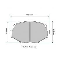 Pastillas de freno PBS PROTRACK DELANTERAS MAZDA MX5 II 1.8 i (NB) 16V KW:103 Año: 1990 > 2000