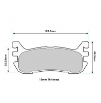 Pastillas de freno PBS PROTRACK TRASERAS MAZDA MX5 II 1.8 i (NB) 16V KW:103 Año: 1990 > 2000