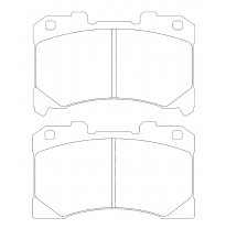 Pastillas de freno PBS PROCOMP DELANTERAS TOYOTA YARIS (_P21_, _PA1_, _PH1_) 1.6 GR 4WD (GXPA16) KW:192 Año: 2020 >