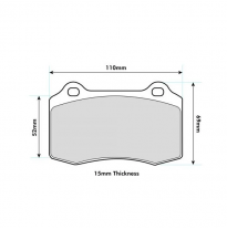 Pastillas de freno PBS PRORACE DELANTERAS CITROËN DS3 1.6 THP 155 KW:115 Año: 2010 &gt;