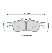 Pastillas de freno PBS PROTRACK TRASERAS MINI MINI (R50) 1.4 One D  TRW Front KW:55 Año: 2003 &gt; 2005
