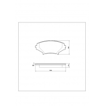 Pastillas de freno PBS PRORACE DELANTERAS MAZDA RX8 2.6 KW:153 Año: 2003 > 2008