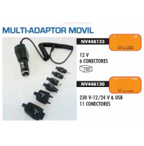 Multi-Adaptador Móvil 12/24v&amp;usb- 11 Conectores