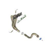 Colector De Escape Tubular Inoxidable / Peugeot 307cc / Peugeot 307 1.6i 16v Porton Trasero 04/01- Rc Racing