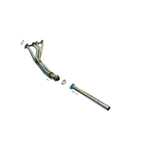 Colector De Escape Tubular Inoxidable / Peugeot 205 1.6 8v Gti 84-89 Rc Racing