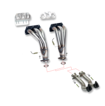 Colector De Escape Tubular Inoxidable / Volkswagen Golf Iv R32 11- Rc Racing