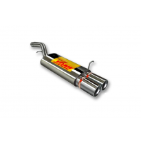 Escape Trasero Inoxidable No Homologado / Ford Fiesta 1.6 Tdci 11/04-11/05 Rc Racing