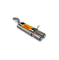 Escape Trasero Inoxidable No Homologado / Ford Fiesta 1.6 Tdci 11/04-11/05 Rc Racing