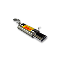 Escape Trasero Inoxidable No Homologado / Ford Fiesta 1.6 Tdci 11/04-11/05 Rc Racing