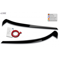 Pestañas de faros RDX para VW ID.3 ID3 E1, color negro brillante, cejas de faros Rdx Racedesign