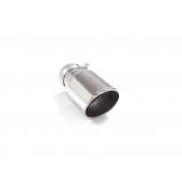 Cola redonda 102 mm Sport Line en acero inox</p>
 con tubo de entrada 60,5 mm </p>
 largura 190 mm
 - Universal Colas de escape