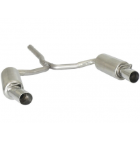 Escape Trasero Doble Acero Inox Salidas Redondas 90 Mm Sport Line - Modificación Del Parachoques Original O Bajo Paragolpes