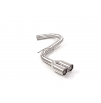 Tramo trasero grupo N en acero inox con salidas redondas 2x80 mm asimetricas</p>
 Línea con diámetro mejorado 60 mm </p>
 
 Grup