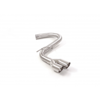 Tramo trasero grupo N en acero inox con salidas redondas 2x80 mm asimetricas</p>
 Línea con diámetro mejorado 60 mm </p>
 
 Grup