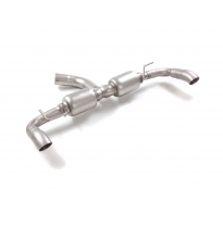 Silencioso trasero doble grupo N en acero inox con salidas redondas 70 mm</p>
 Línea con diámetro mejorado 70 mm
 
 Grupo N - SI