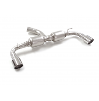 Silencioso trasero doble grupo N en acero inox con salidas redondas 102 mm Sport Line
 Línea con diámetro mejorado 70 mm
 
 Grup