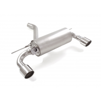 Silencioso trasero en acero inox con salidas redondas centrales 2x102 mm Sport Line</p>
 con valvula integradas.Las válvula es a