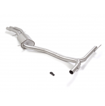 Tramo intermedio grupo N en acero inox + Tramos traseros dobles en acero inox
 Supresión de la válvula integrada. El actuador de