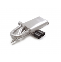 Silencioso trasero en acero inox con salidas centrales redondas 2x90 mm Carbon Racing</p>
 Con valvula de depresión. </p>
 
 - L
