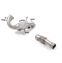 Catalizador metalico 200cpsi grupo N en acero inox con la eliminación de filtro OPF / GPF. Presentes todas la conexiones de las