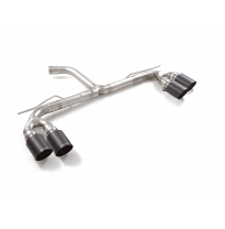 Tramo trasero grupo N doble en acero inox con salidas redondas 2 / 100 mm Carbon Shot asimetricas</p>
 Línea con diámetro mejora