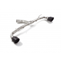 Tramo trasero grupo N doble en acero inox con salidas redondas 114 mm Sport Line Black</p>
 Línea con diámetro mejorado 70 mm