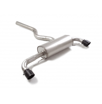 Silencioso trasero doble en acero inox con salidas redondas 102 mm Sport Line Black  
 
 
 - BMW Serie2 G42(Coupè) 2021>> 218I (