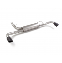 Silencioso trasero doble en acero inox con salidas redondas 95 mm Sport Line Black</p>
 Línea con diámetro mejorado 60 mm </p>