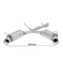 Escape Trasero Doble Acero Inox Salidas Redondas 102 Mm - Modificación Del Parachoques Original
  Alfa Romeo Gtv(916) / Spid