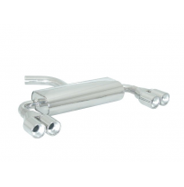 Escape Trasero Doble Acero Inox Salidas Redondas 2x80 Mm - Modificación Del Parachoques Original
  Volkswagen Golf Mk5 1.4ts