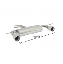 Escape Trasero Doble Acero Inox Salidas Redondas 102 Mm - Modificación Del Parachoques Original
  Volkswagen Golf Mk6 1.4tsi