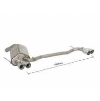 Escape Trasero Doble Acero Inox Salidas Redondas 2x70 Mm Sport Line Asimetricas - Modificación Del Parachoques Original
  Al