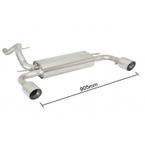 Escape Trasero Doble Acero Inox Salidas Redondas 102 Mm Sport Line - Modificación Del Parachoques Original
  Ford Focus Mk3