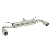 Escape Trasero Doble Acero Inox Salidas Redondas 102 Mm Sport Line - Modificación Del Parachoques Original O Necesita Pieza