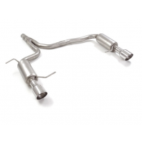 Escape Trasero Doble Acero Inox Salidas Redondas 102 Mm Sport Line - Modificación Del Parachoques Original O Parachoques Aud