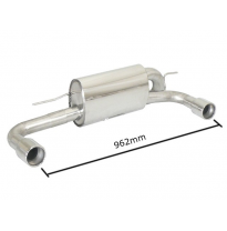 Escape Trasero Doble Acero Inox Salidas Redondas 90 Mm
  Bmw Serie1 F20/F21 F20 120i (130kw - N13) 2015&gt;&gt;2016 Ragazzon