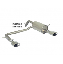 Escape Trasero Doble Acero Inox Salidas Ovaladas 115x70 Mm - Modificación Del Parachoques Original
  Peugeot 208 1.4vti (70k