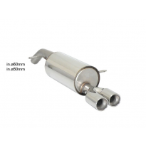 Escape Trasero Acero Inox Salidas Redondas 2x80 Mm Asimetricas
  Peugeot 208 1.6gti (147kw) 2013&gt;&gt;2015 Ragazzon