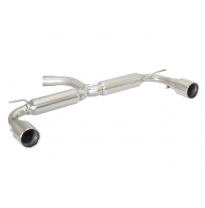 Escape Trasero Doble Acero Inox Salidas Redondas 102 Mm - Modificación Del Parachoques Original O Bajo Paragolpes Original B