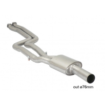 Tramo Sustitución Segundo Catalizador Grupo N Acero Inox + Tramo Intermedio Con Escape Acero Inox - Para Instalar Con Silenc